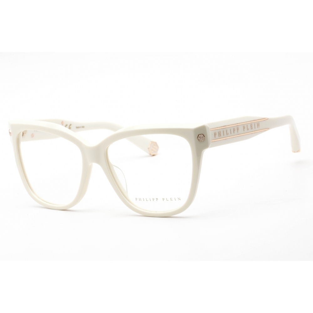 NWT PHILIPP PLEIN VPP051M 03GF Shiny Cream Eyeglasses